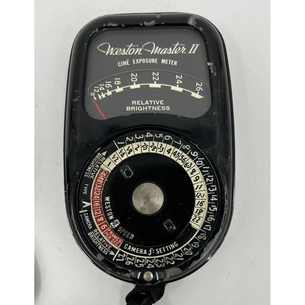 Vintage Weston Master II Cine Exposure Meter Model 736 Photography Light Tool